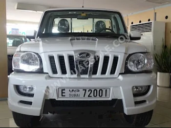 Cars For Sale Mahindra  Scorpio  Pik Up  0  White  Pick Up  Manual  RWD  Cloth  2016  4  No  Diesel