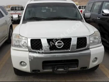 Cars For Sale Nissan  Armada  LE  275,000  White  Sedan  Tiptronic  4WD  Leather  2007  8  Yes  Gasoline