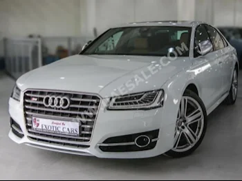 Cars For Sale Audi  S8  V8 T Quattro  0  White  Sedan  Tiptronic  RWD  Leather  2015  8  Yes  Gasoline