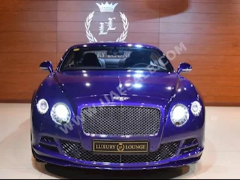 Cars For Sale Bentley  Continental  GT Speed  6,825  Blue  Coupe / Sport  Automatic  AWD  Leather  2015  12  No  Gasoline