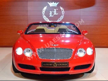 Cars For Sale Bentley  Continental  GTC  30,750  Red  Convertible  Automatic  AWD  Leather  2007  12  No  Gasoline
