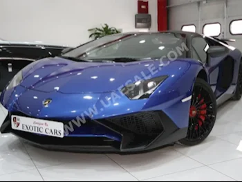 Cars For Sale Lamborghini  Aventador  Roadster  0  Blue  Coupe / Sport  F-1  AWD  Chamois  2017  12  Yes  Gasoline