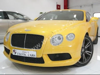 Cars For Sale Bentley  Continental  GT Mulliner  68,069  Yellow  Coupe / Sport  Automatic  AWD  Leather  2013  8  Yes  Gasoline