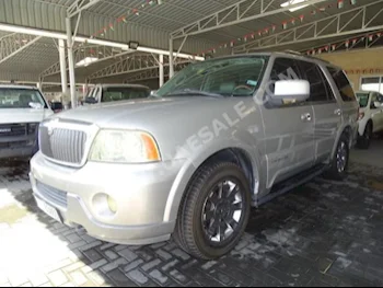 Cars For Sale Lincoln  Navigator  140,000  Silver  SUV  Automatic  4WD  Cloth  2004  8  Yes  Gasoline