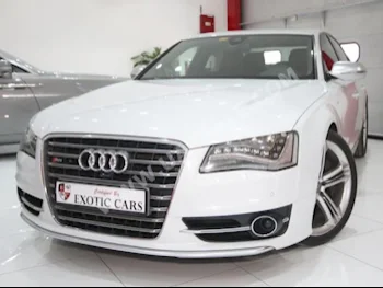 Cars For Sale Audi  S8  V8 T Quattro  0  White  Sedan  Automatic  RWD  Leather  2014  8  Yes  Gasoline