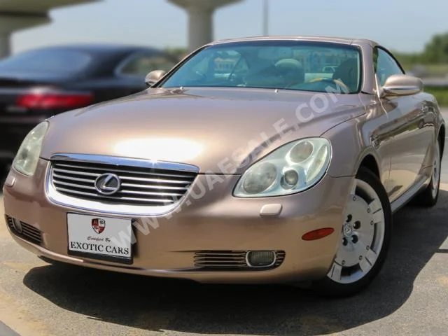 Cars For Sale Lexus  SC  430  28,023  Gold  Convertible  Automatic  FWD  Leather  2002  6  No  Gasoline
