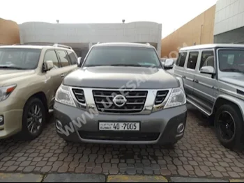 Cars For Sale Nissan  Patrol  Platinum  97,000  Gray  SUV  Automatic  4WD  Leather  2015  8  Yes  Gasoline