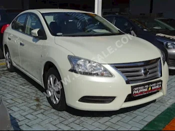 Cars For Sale Nissan  Sentra  61,000  White  Sedan  Automatic  FWD  Cloth  2015  4  No  Gasoline
