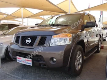 Cars For Sale Nissan  Armada  SE  120,000  Gray  SUV  Automatic  4WD  Cloth  2013  8  Yes  Gasoline