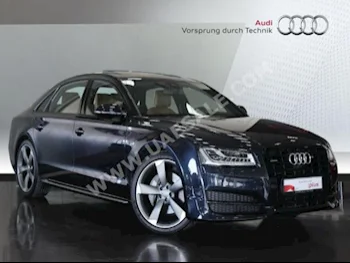 Cars For Sale Audi  A8 L  50 TFSI  5,050  Dark Blue  Sedan  Automatic  RWD  Leather  2017  6  Yes  Gasoline