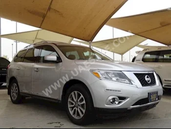 Cars For Sale Nissan  Pathfinder  Platinum  41,000  Silver  SUV  Automatic  4WD  Leather  2014  6  Yes  Gasoline