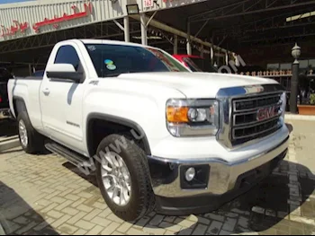 Cars For Sale GMC  Sierra  SLE  112,000  White  Pick Up  Automatic  4WD  Cloth  2014  8  No  Gasoline