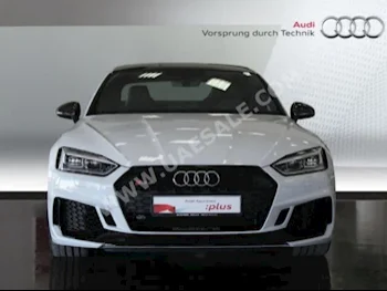Cars For Sale Audi  RS  5 Quattro TFSI  8,000  White  Coupe / Sport  Tiptronic  RWD  Leather  2018  6  Yes  Gasoline