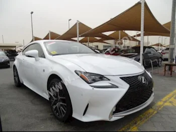 سيارات للبيع لكزس  ار سي  350 اف  28,000  أبيض  كوبيه \ سبورت  اتوماتك  دفع خلفي  جلد  2015  6  نعم  بنزين