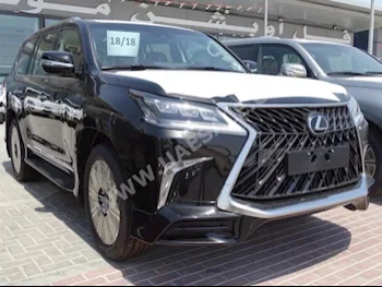 سيارات للبيع لكزس  ال اكس  570 اس  0  أسود  اس يو في  اتوماتك  دفع رباعي  جلد  2018  8  نعم  بنزين