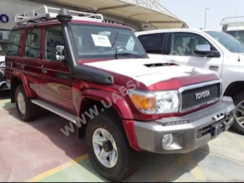 Cars For Sale Toyota  Land Cruiser  LX  0  Red  SUV  Manual  4WD  Cloth  2018  8  No  Diesel