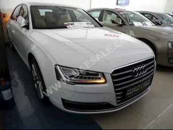 Cars For Sale Audi  A8  51,000  White  Sedan  Tiptronic  RWD  Leather  2015  8  Panorama  Gasoline