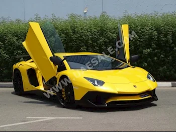 Cars For Sale Lamborghini  Aventador  SV  800  Yellow  Coupe / Sport  F-1  AWD  Leather/Chamois  2016  10  No  Gasoline