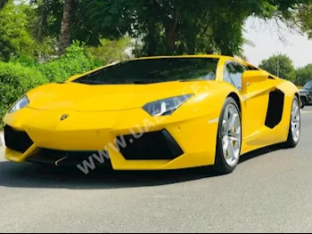 Cars For Sale Lamborghini  Aventador  LP 700-4  26,000  Yellow  Coupe / Sport  Automatic  AWD  Leather  2012  12  No  Gasoline