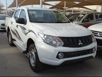 Cars For Sale Mitsubishi  L 200  80,000  White  Pick Up  Manual  RWD  Cloth  2016  4  No  Gasoline