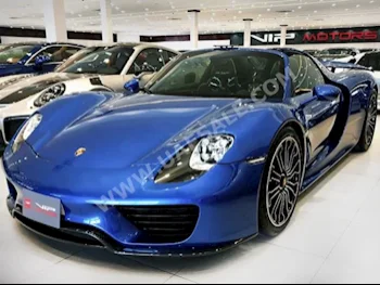 Cars For Sale Porsche  918  Spyder  10,000  Blue  Convertible  F-1  RWD  Leather  2015  8  No  Gasoline