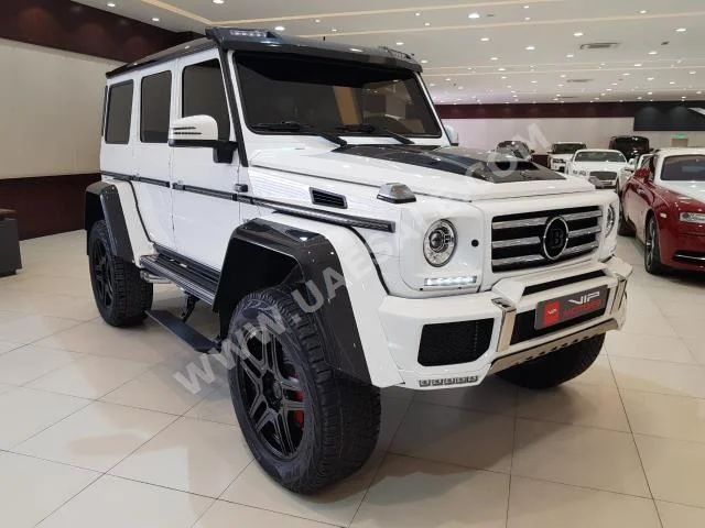 Cars For Sale Mercedes-Benz  G-Class  500 4X4 Brabus  3,000  White  SUV  Automatic  4WD  Leather  2016  8  Yes  Gasoline
