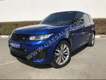 Cars For Sale Land Rover  Range Rover  Sport SVR  76,000  Blue  SUV  Automatic  4WD  Leather  2016  8  Panorama  Gasoline