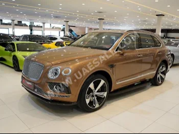 Cars For Sale Bentley  Bentayga  First Edition  21,000  Gold  SUV  Automatic  4WD  Leather  2017  12  Panorama  Gasoline