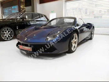 Cars For Sale Ferrari  488  Spider  0  Dark Blue  Convertible  F-1  RWD  Leather  2016  8  No  Gasoline