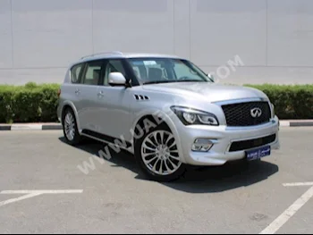 Cars For Sale Infiniti  QX  80  82,000  Silver  SUV  Automatic  4WD  Leather  2017  8  Yes  Gasoline