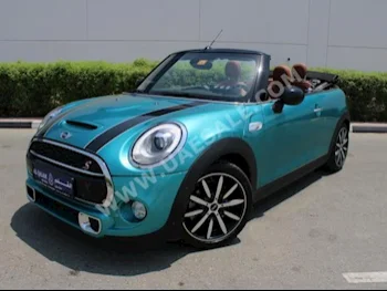 Cars For Sale Mini  Cooper  S  120,000  Turquoise  Convertible  Automatic  RWD  Leather  2017  4  No  Gasoline