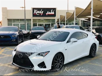 Cars For Sale Lexus  RC  F  78,000  White  Coupe / Sport  Automatic  RWD  Leather  2014  6  Yes  Gasoline