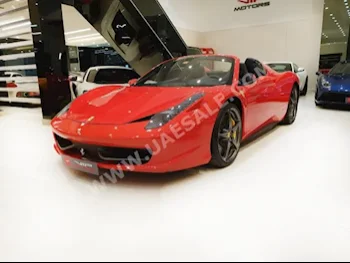 Cars For Sale Ferrari  458  Spider  8,000  Red  Convertible  Automatic  AWD  Leather  2013  8  No  Gasoline