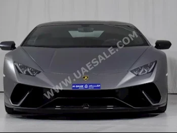 Cars For Sale Lamborghini  Huracan  Performante  5,500  Gray  Coupe / Sport  F-1  AWD  Chamois  2019  10  No  Gasoline