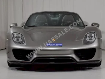 Cars For Sale Porsche  918  Spyder  5,800  Gray  Convertible  Tiptronic  RWD  Leather  2015  6  No  Gasoline
