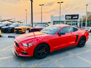 Cars For Sale Ford  Mustang  55,000  Red  Coupe / Sport  Automatic  RWD  Leather  2016  6  No  Gasoline