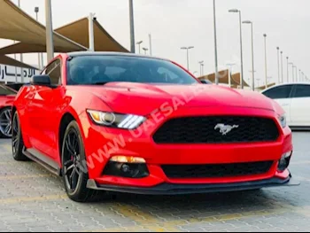 Cars For Sale Ford  Mustang  premium  70,000  Red  Coupe / Sport  Automatic  RWD  Leather  2016  4  No  Gasoline