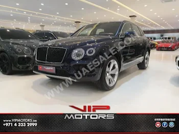 Cars For Sale Bentley  Bentayga  0  Dark Blue  SUV  Automatic  4WD  Leather  2018  8  Panorama  Gasoline
