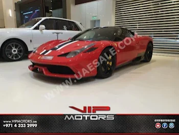 Cars For Sale Ferrari  458  Speciale  2,000  Red  Coupe / Sport  F-1  RWD  Chamois  2015  8  No  Gasoline