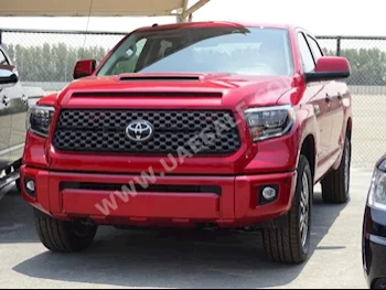 Cars For Sale Toyota  Tundra  TRD  0  Red  SUV  Automatic  4WD  Cloth  2019  8  Yes  Gasoline
