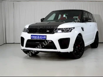 Cars For Sale Land Rover  Range Rover  Sport SVR  5,500  White  SUV  Automatic  4WD  Leather  2018  8  Yes  Gasoline