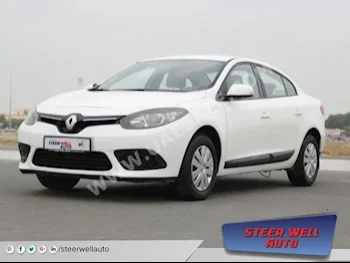 Cars For Sale Renault  Fluence  117,323  White  Sedan  Automatic  FWD  Cloth  2015  4  No  Gasoline