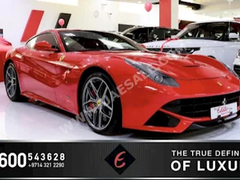 Cars For Sale Ferrari  F12 Berlinetta  30,225  Red  Coupe / Sport  Automatic  FWD  Leather  2014  12  No  Gasoline
