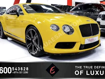 Cars For Sale Bentley  Continental  GT V8  32,793  Yellow  Coupe / Sport  Automatic  RWD  Leather  2015  8  No  Gasoline