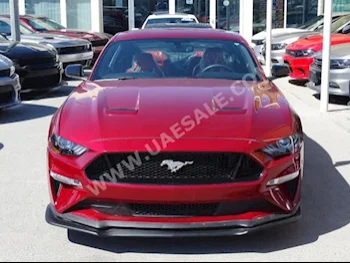 Cars For Sale Ford  Mustang  7,027  Red  Coupe / Sport  Automatic  RWD  Leather  2018  4  No  Gasoline