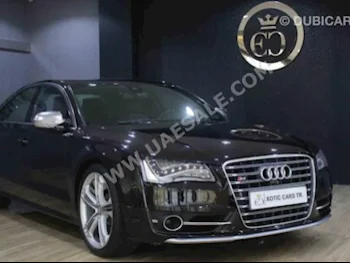 Cars For Sale Audi  S8  V8 T Quattro  65,000  Black  Sedan  Automatic  FWD  Leather  2014  8  No  Gasoline