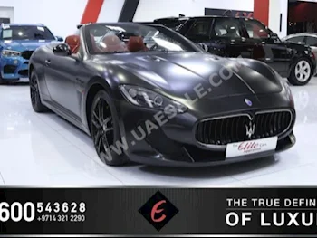 Cars For Sale Maserati  Grancabrio  MC  24,492  Black  Convertible  Automatic  RWD  Leather  2015  8  Yes  Gasoline