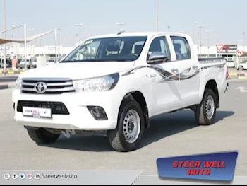 Cars For Sale Toyota  Hilux  GL  93,243  White  Pick Up  Automatic  4WD  Cloth  2017  4  No  Gasoline