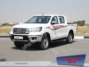 Cars For Sale Toyota  Hilux  GLS  197,750  White  Pick Up  Manual  4WD  Cloth  2017  4  No  Gasoline