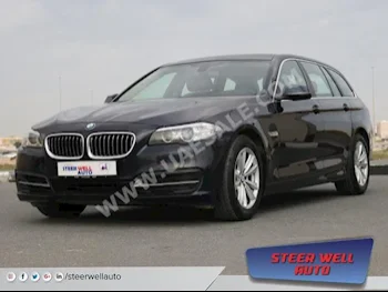 Cars For Sale BMW 5-Series 520i 398,939 Black Sedan Automatic FWD Leather 2017 4 No Gasoline